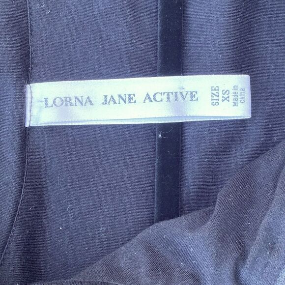 Lorna Jane Active Black Zip Up Ruched Athletic Jacket Sz XS. Excellent Condition - Picture 5 of 7